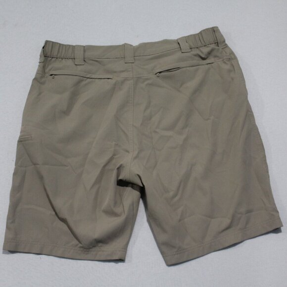 Wrangler Authentic Men Tan Hybrid Shorts Casual Size Size 40 - Picture 2 of 10